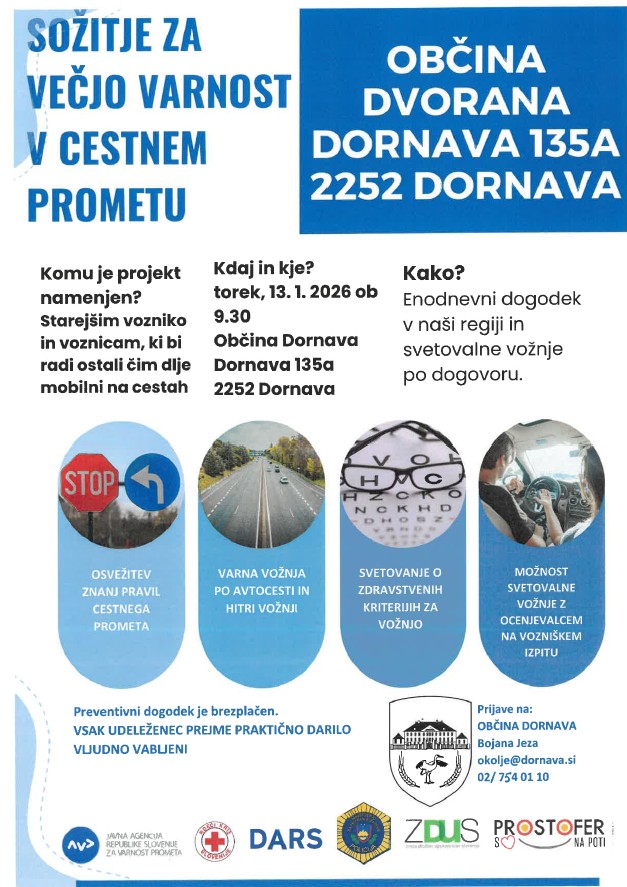 Sožitje za večjo varnost v cestnem prometu
